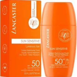 Sun Sensitive Tinted Mattifying Fluid SPF50 von Lancaster