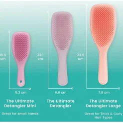 The Wet Detangler Ultimate Large - Peach Straight & Curly Hair von Tangle Teezer