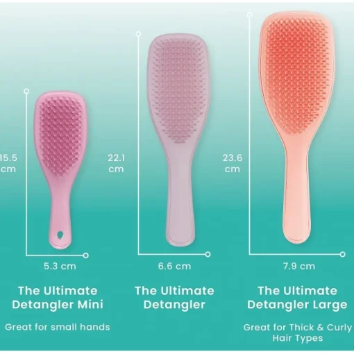 The Wet Detangler Ultimate Large - Peach Straight & Curly Hair von Tangle Teezer