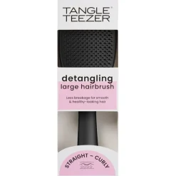 The Wet Detangler Ultimate Large - Black Gloss Straight & Curly Hair von Tangle Teezer