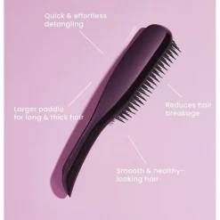 The Wet Detangler Ultimate Large - Black Gloss Straight & Curly Hair von Tangle Teezer