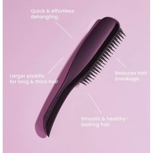 The Wet Detangler Ultimate Large - Black Gloss Straight & Curly Hair von Tangle Teezer