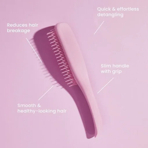 The Wet Detangler Ultimate - Millennial Pink Straight & Curly Hair von Tangle Teezer