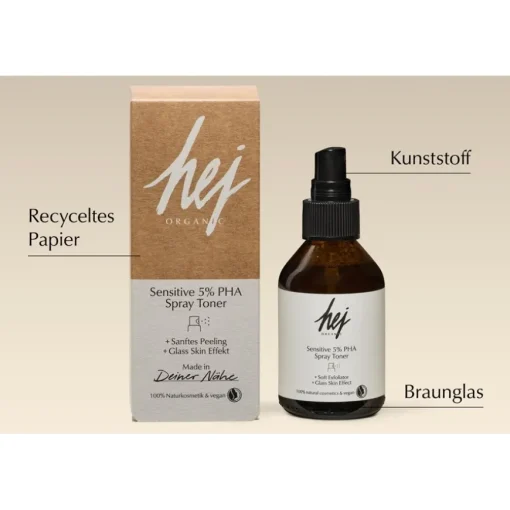 Tonics & Gesichtswasser Sensitive PHA Toner von Hej Organic