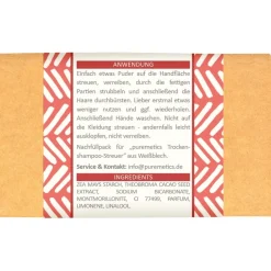 Trockenshampoo Trockenshampoo Granatapfel von puremetics