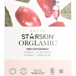 Tuchmaske Face Mask Pink Cactus Orglamic von StarSkin