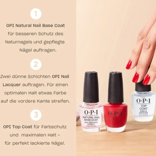 Unter- und Überlack Natural Nail Base Coat von OPI