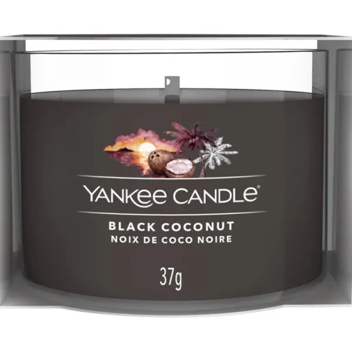 Votivkerze im Glas Black Coconut von Yankee Candle
