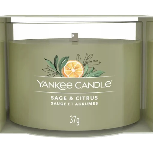 Votivkerze im Glas Sage & Citrus von Yankee Candle