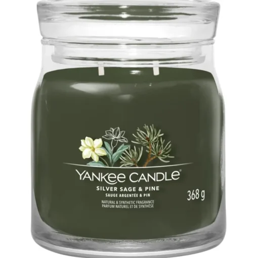 Votivkerze im Glas Silver Sage + Pine von Yankee Candle