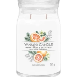 Votivkerze im Glas White Spruce + Grapefruit von Yankee Candle