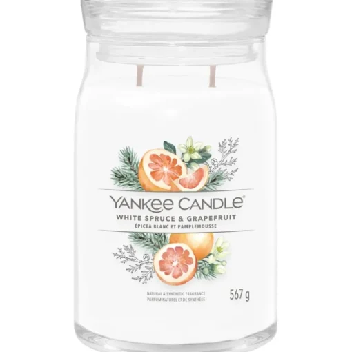 Votivkerze im Glas White Spruce + Grapefruit von Yankee Candle