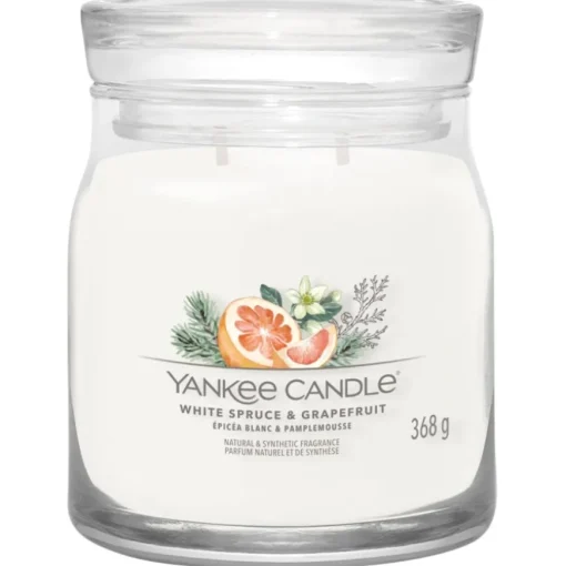 Votivkerze im Glas White Spruce + Grapefruit von Yankee Candle