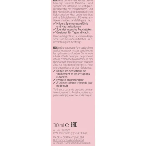 Weleda Sensitiv Feuchtigkeitscreme Leicht Mandel