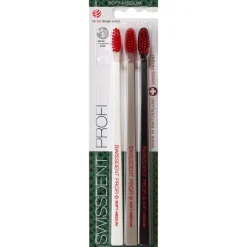 Zahnbürsten Profi Colours Trio Soft-Medium von Swissdent